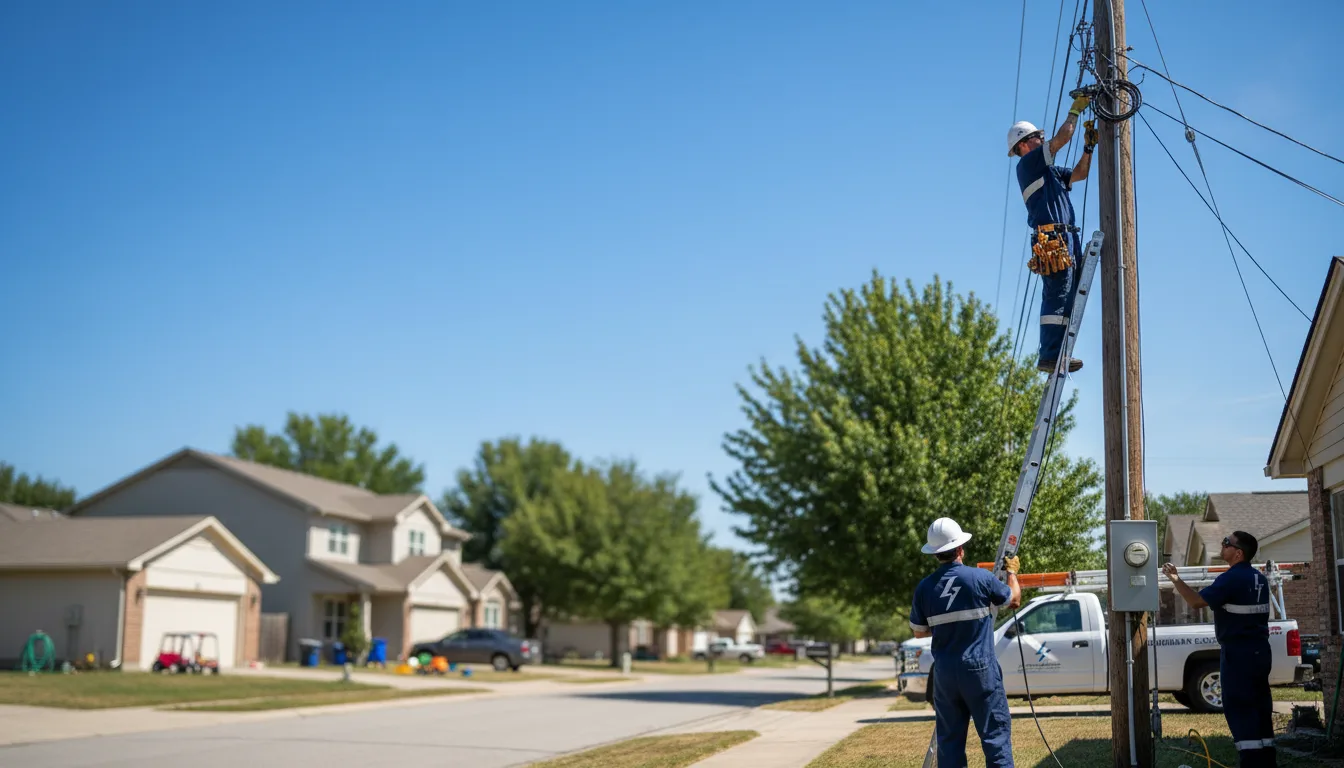 Residential electrician providing installation services in Mentor, MN